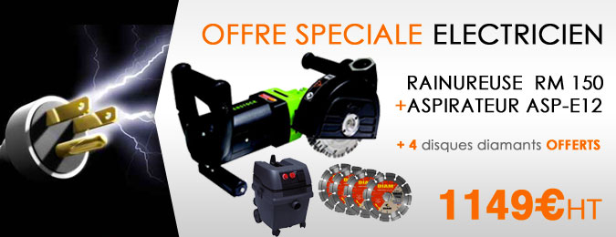Pack Rainureuse + Aspirateur