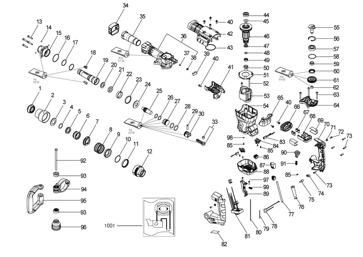 Vue éclatée METABO 00148000#01