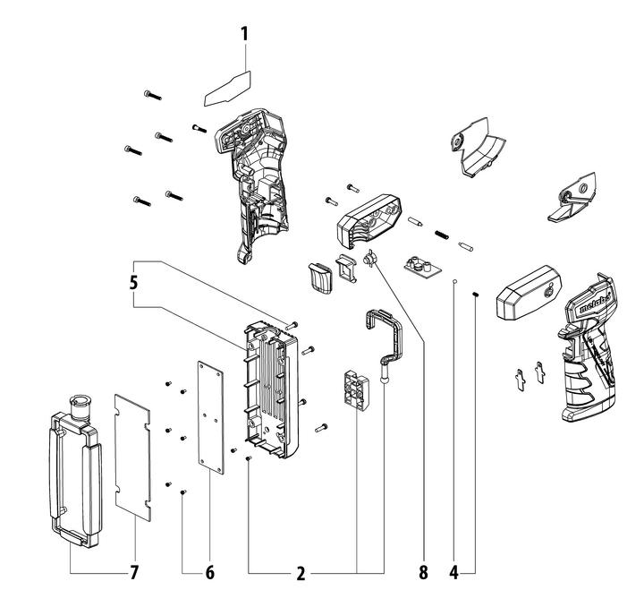 Vue éclatée METABO 00369000#01