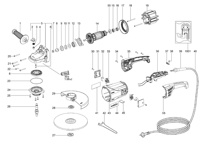 Vue éclatée METABO 00397000#01