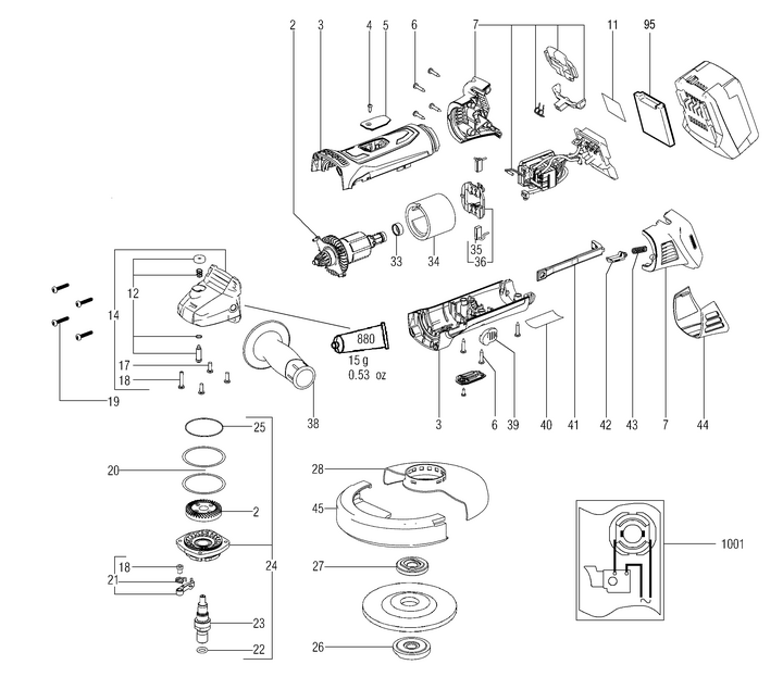 Vue éclatée METABO 00404000#01
