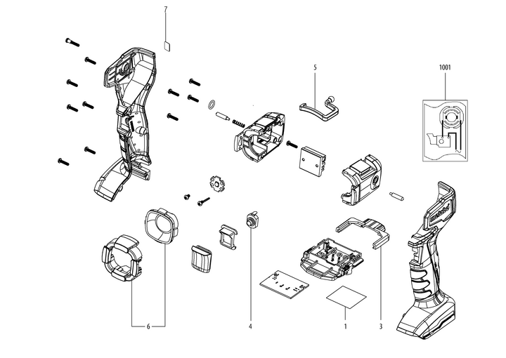 Vue éclatée METABO 00788000#01