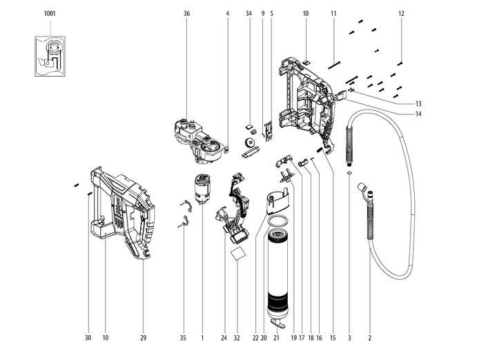 Vue éclatée METABO 00789190#01