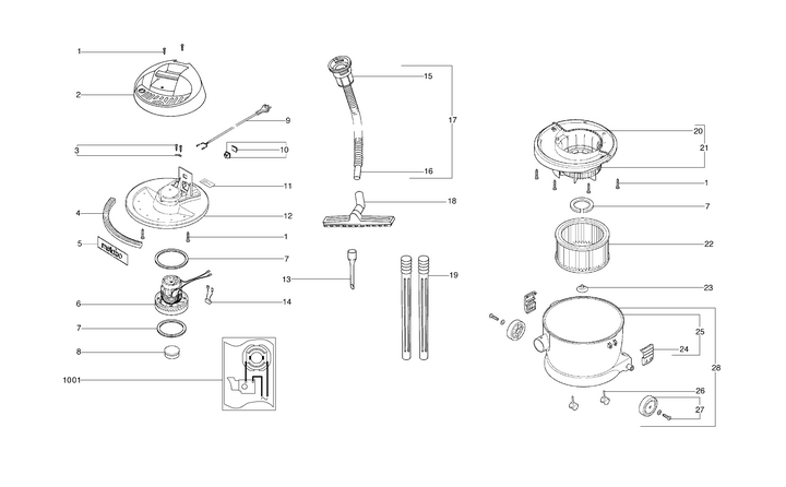Vue éclatée METABO 01200000#01