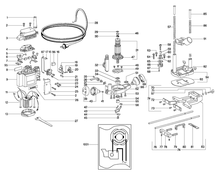 Vue éclatée METABO 01229003#01