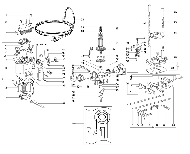 Vue éclatée METABO 01229181#01