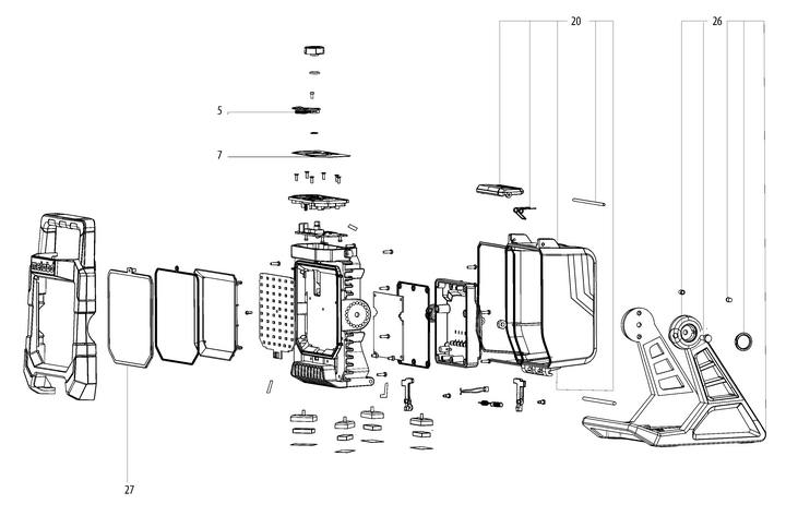 Vue éclatée METABO 01505000#01