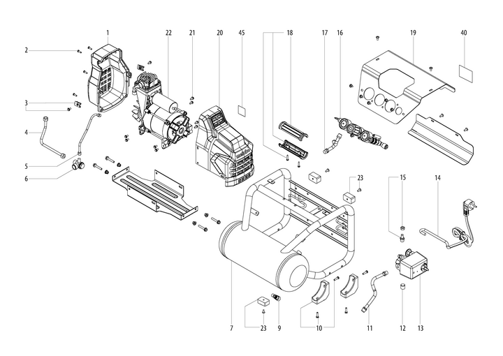 Vue éclatée METABO 01531180#01