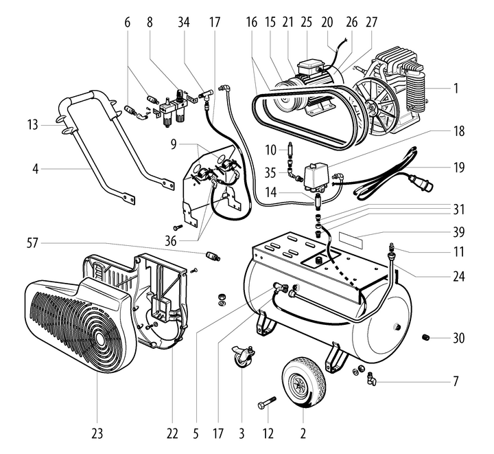 Vue éclatée METABO 01540000#01