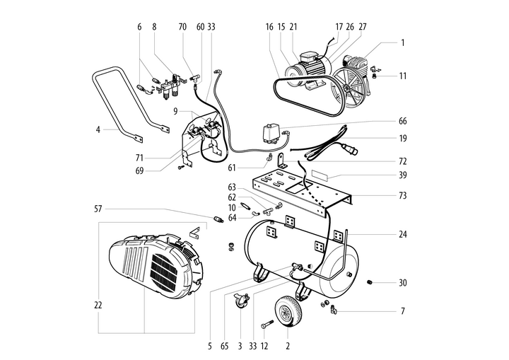 Vue éclatée METABO 01540001#01