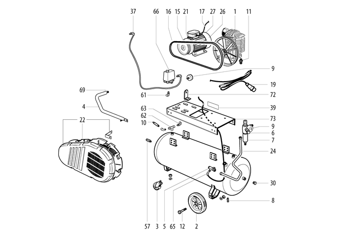 Vue éclatée METABO 01541001#01
