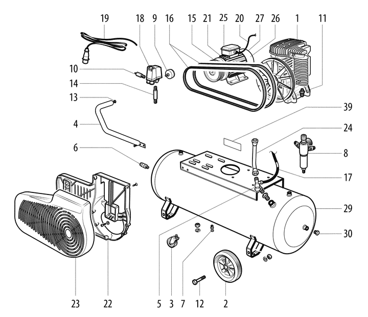 Vue éclatée METABO 01543000#01