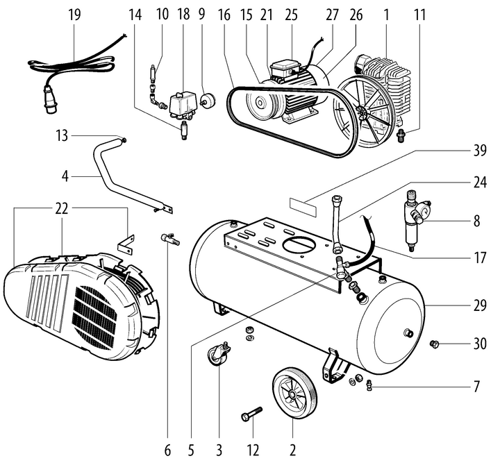 Vue éclatée METABO 01587000#01