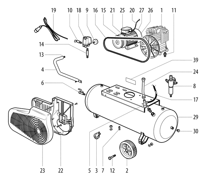 Vue éclatée METABO 01588000#01