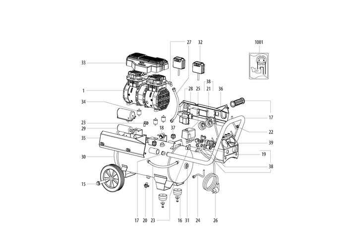 Vue éclatée METABO 01593180#01