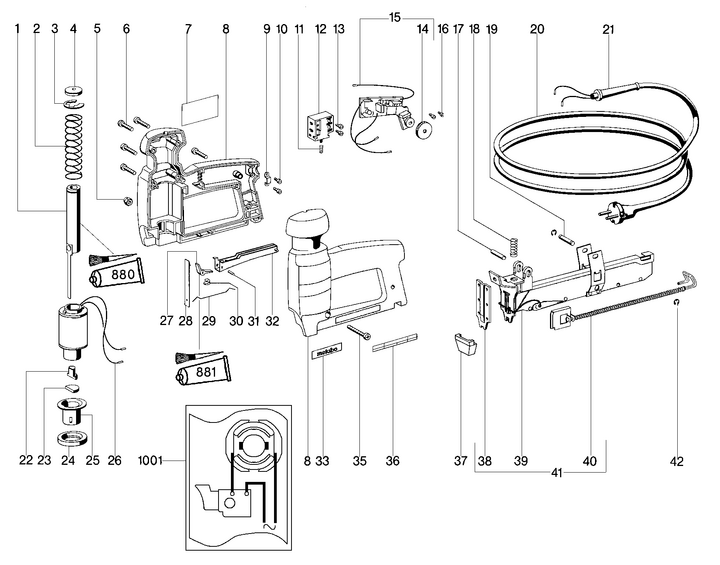Vue éclatée METABO 03030003#01