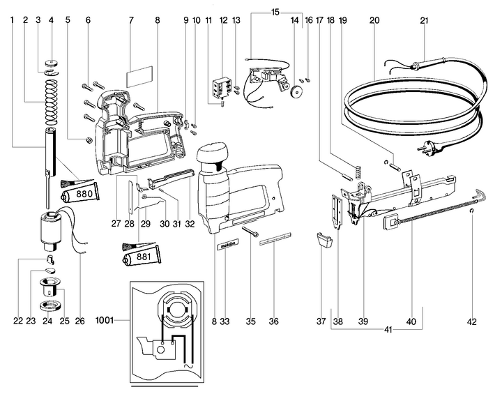 Vue éclatée METABO 03030182#01