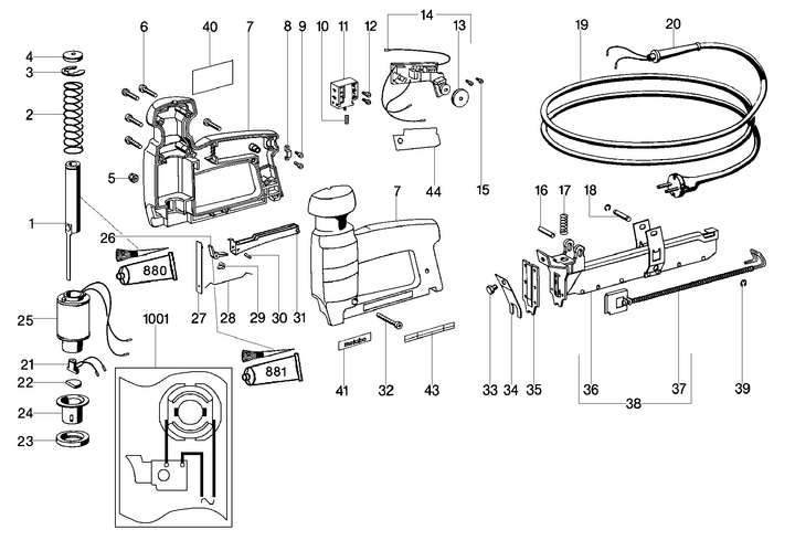 Vue éclatée METABO 03034000#01