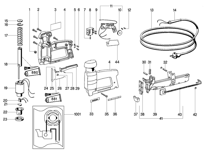 Vue éclatée METABO 03034001#01