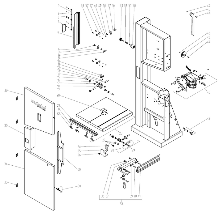 Vue éclatée METABO 05053000#01