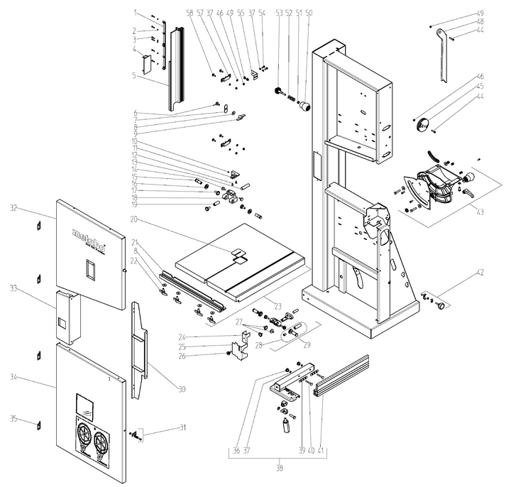Vue éclatée METABO 05053001#01
