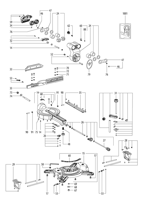 Vue éclatée METABO 14254000#01