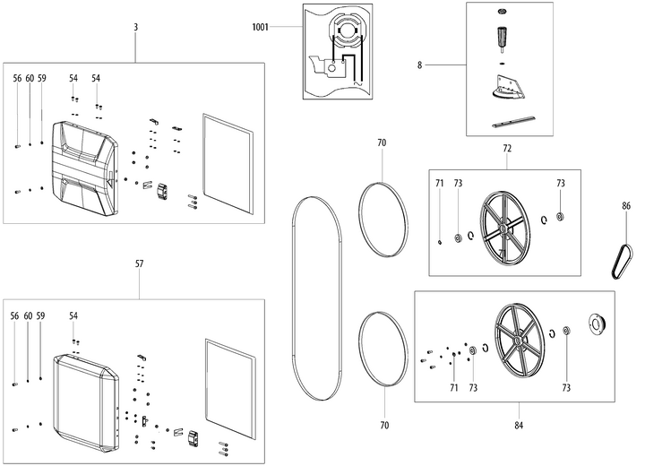 Vue éclatée METABO 19008000#01