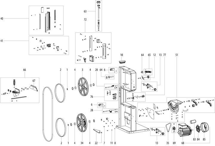 Vue éclatée METABO 19009000#01