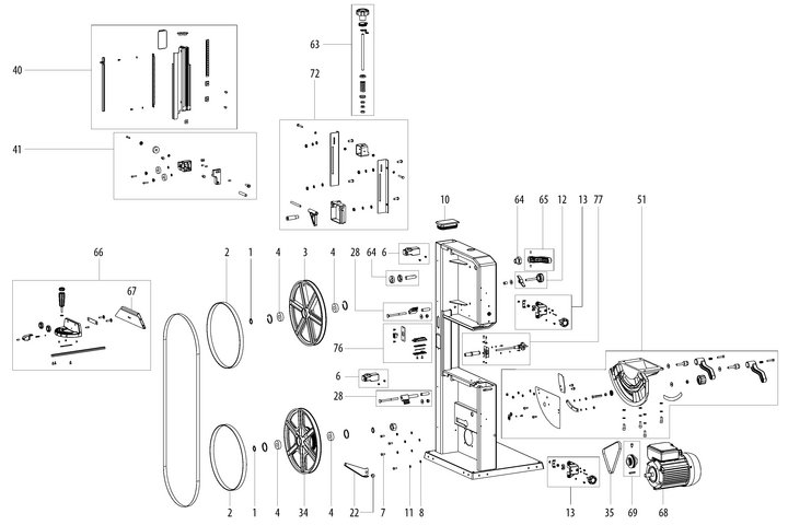 Vue éclatée METABO 19010000#01