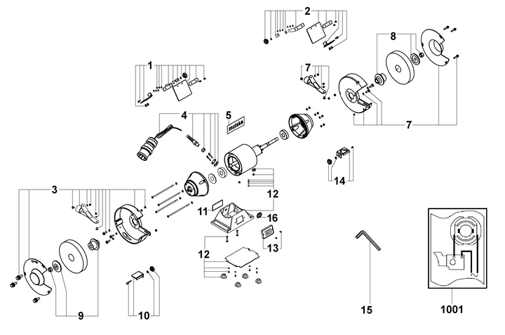 Vue éclatée METABO 19201000#01