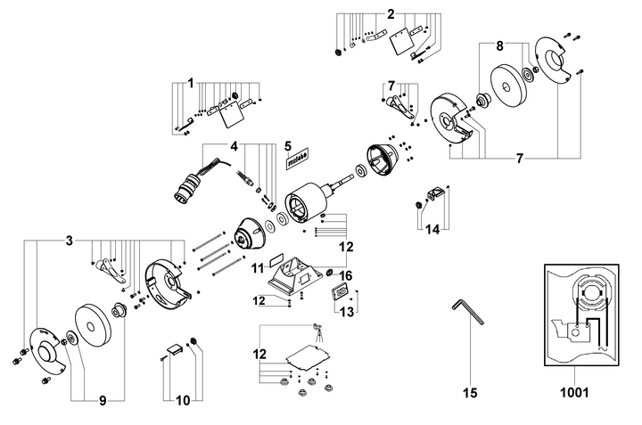 Vue éclatée METABO 19250000#01