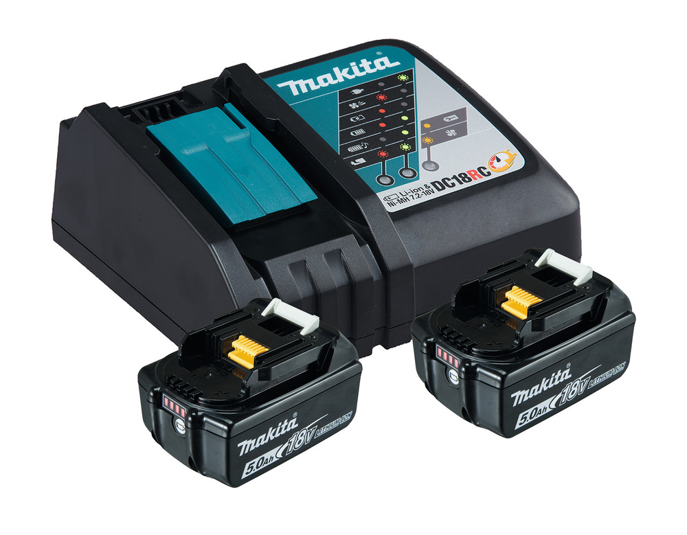 Pack Énergie 18 V Li-Ion (2 batteries + 1 chargeur simple) en carton Makita