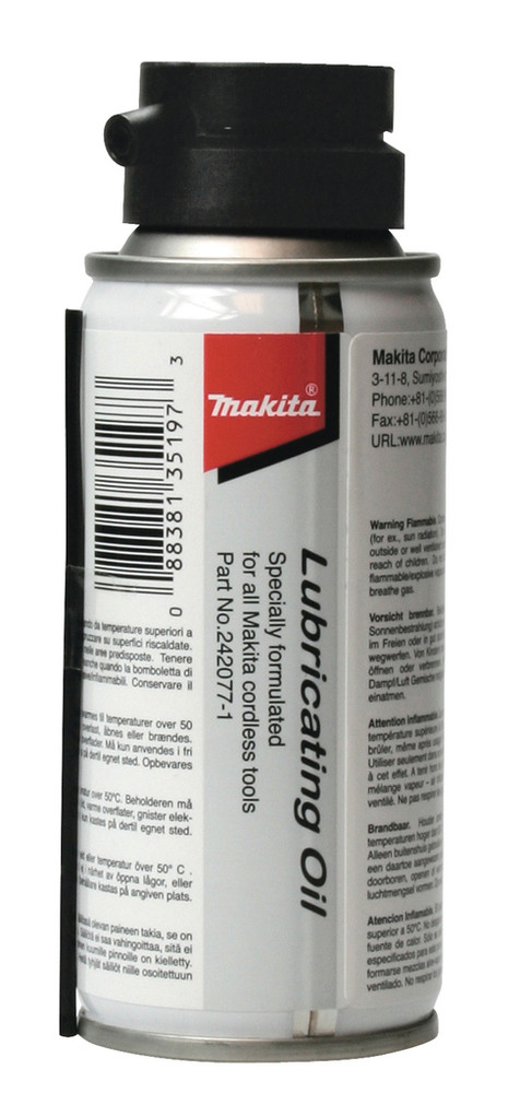 Huile de lubrification 100 ml pour cloueur à gaz GN900 Makita
