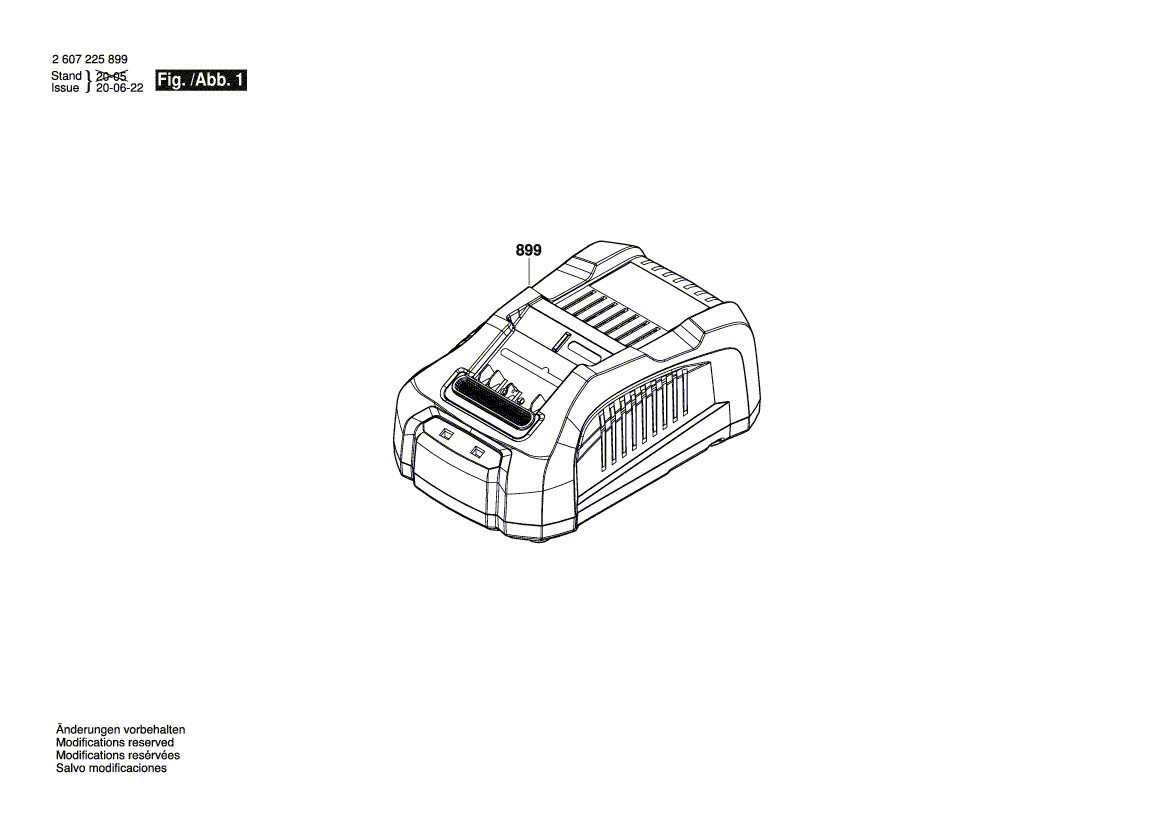 Vue éclatée Bosch GAL3680CV 2607225899#01