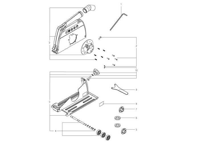 Vue éclatée METABO 26752000#01