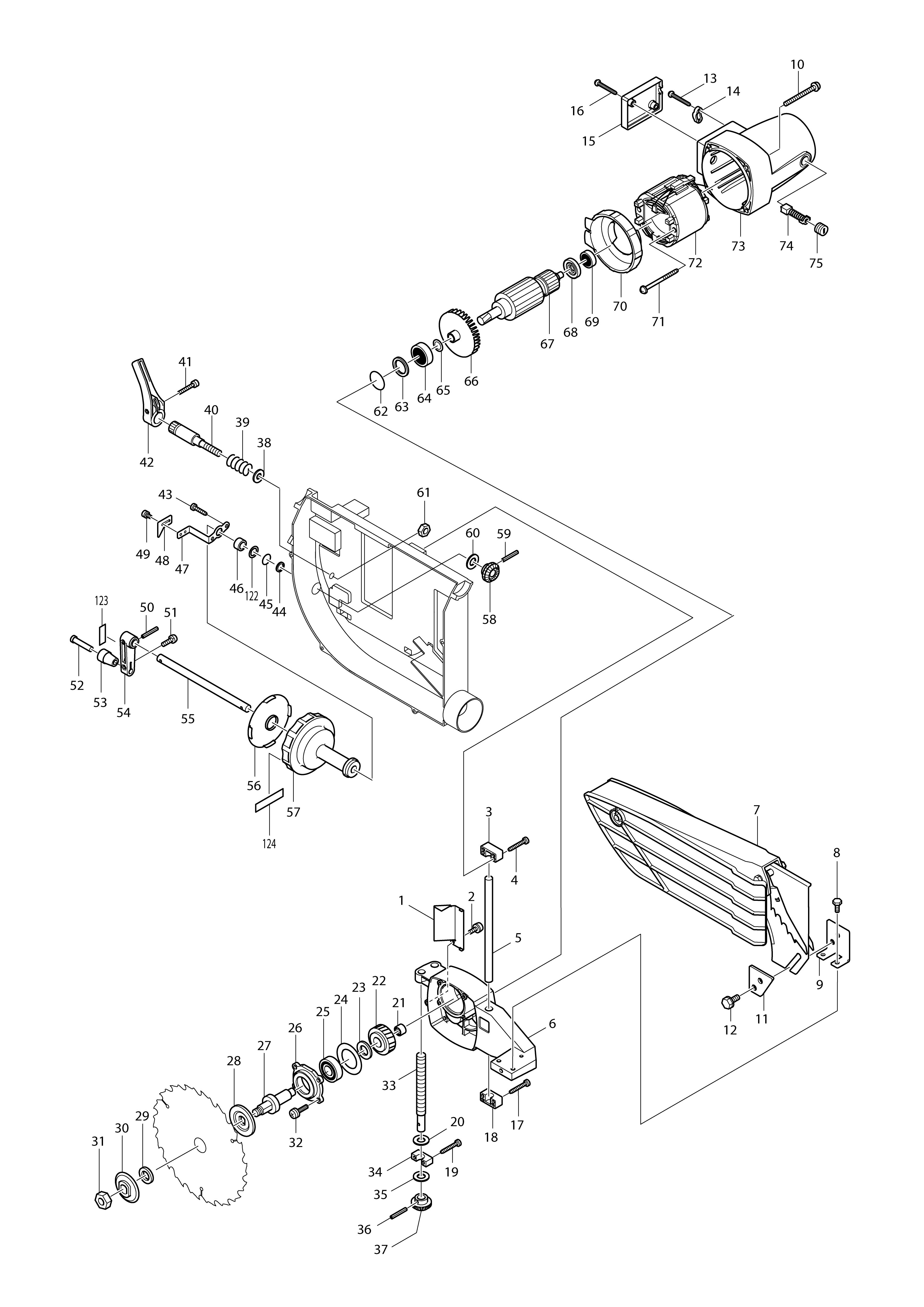 Vue éclatée Makita 2703#01