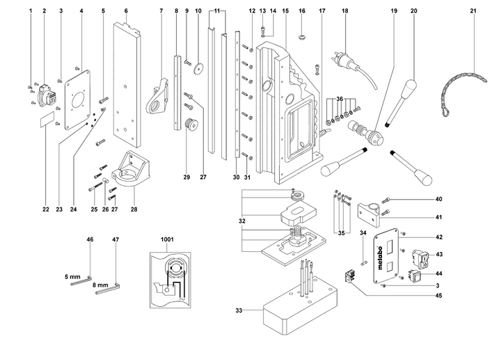 Vue éclatée METABO 27100000#01