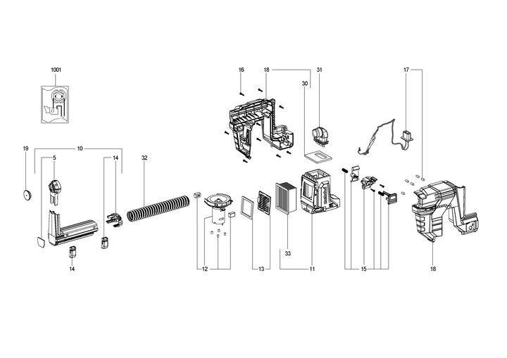 Vue éclatée METABO 31357000#01