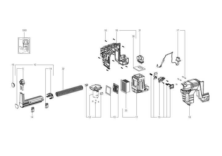 Vue éclatée METABO 31358000#01