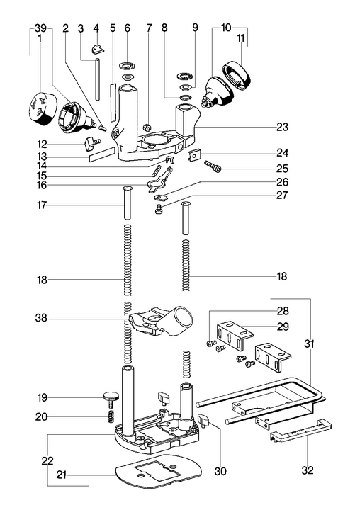 Vue éclatée METABO 31501000#01