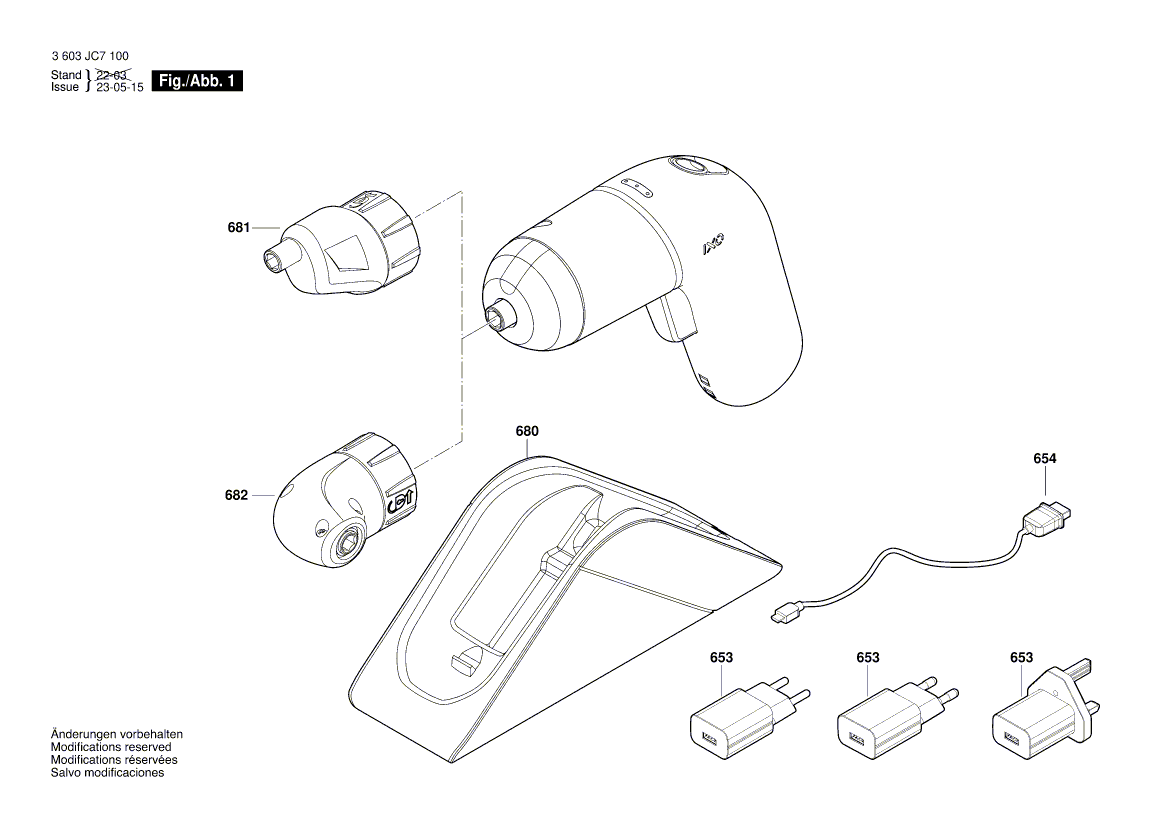 Vue éclatée Bosch IXOVI 3603JC7102#01