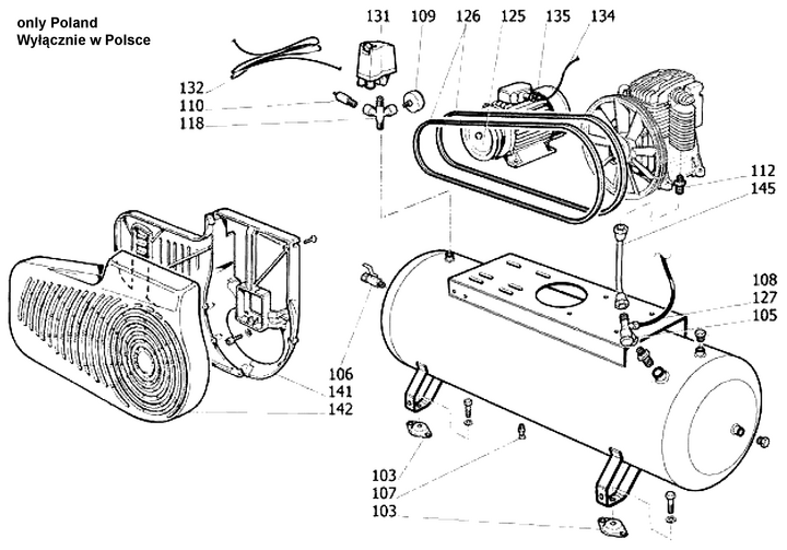 Vue éclatée METABO 411602096810#01
