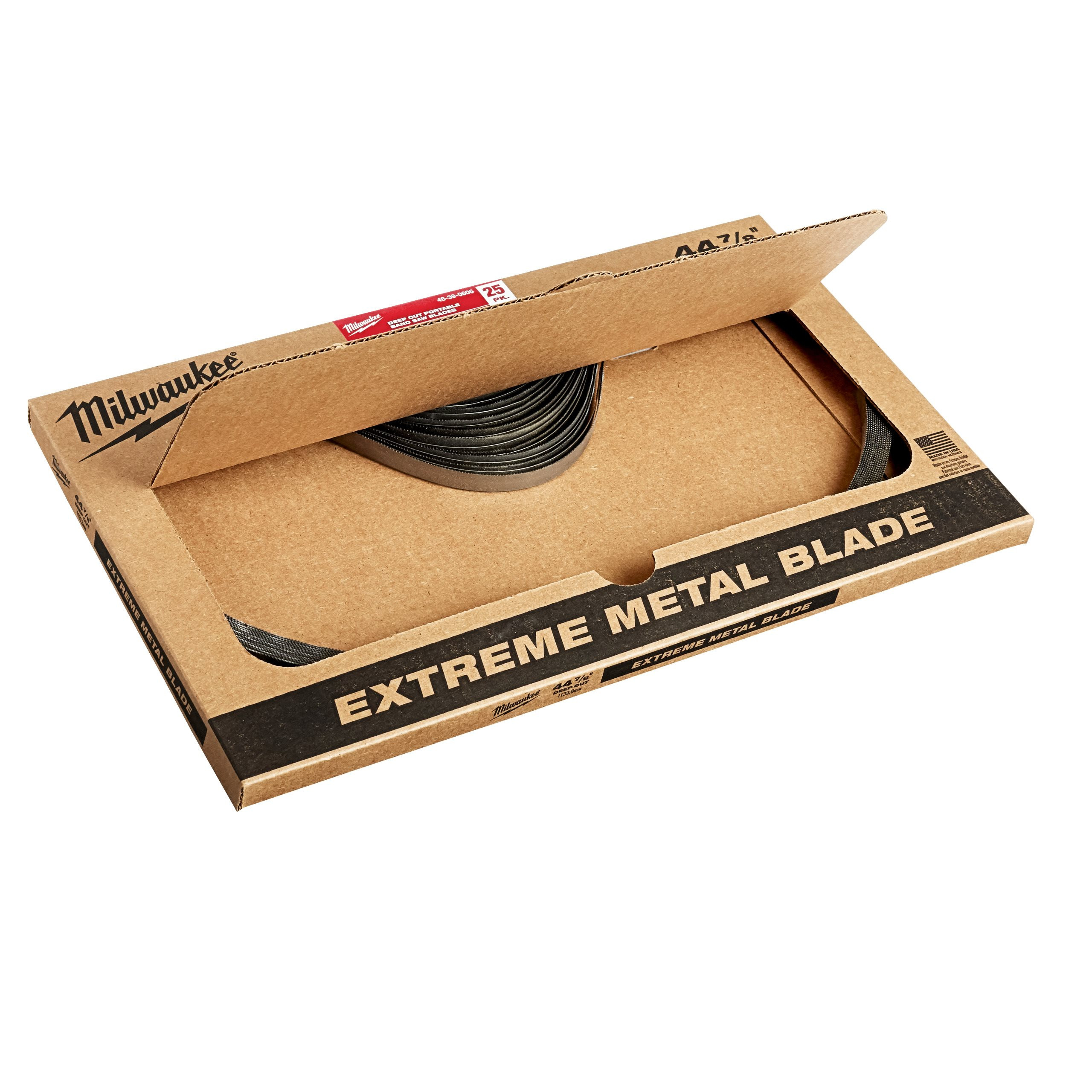LAME PREMIUM POUR SCIE À RUBAN 898.52 X 12.7 X 0.51 PREMIUM 898.52 MM X 8/10 TPI - 25 PCS MILWAUKEE