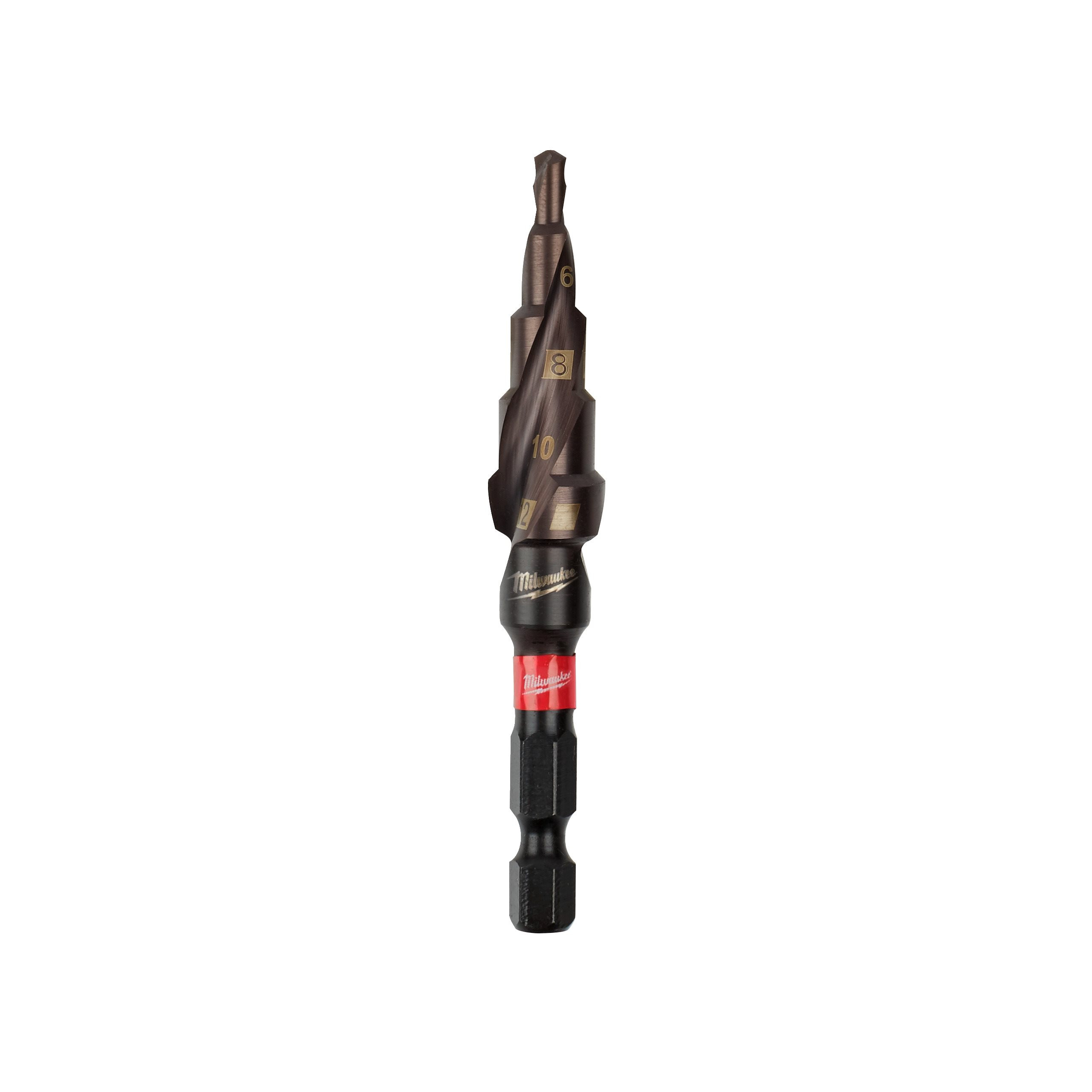 FORETS ÉTAGÉS SHOCKWAVE SHW 4 TO 12 MM, 2 MM STEPS - 1 PC MILWAUKEE