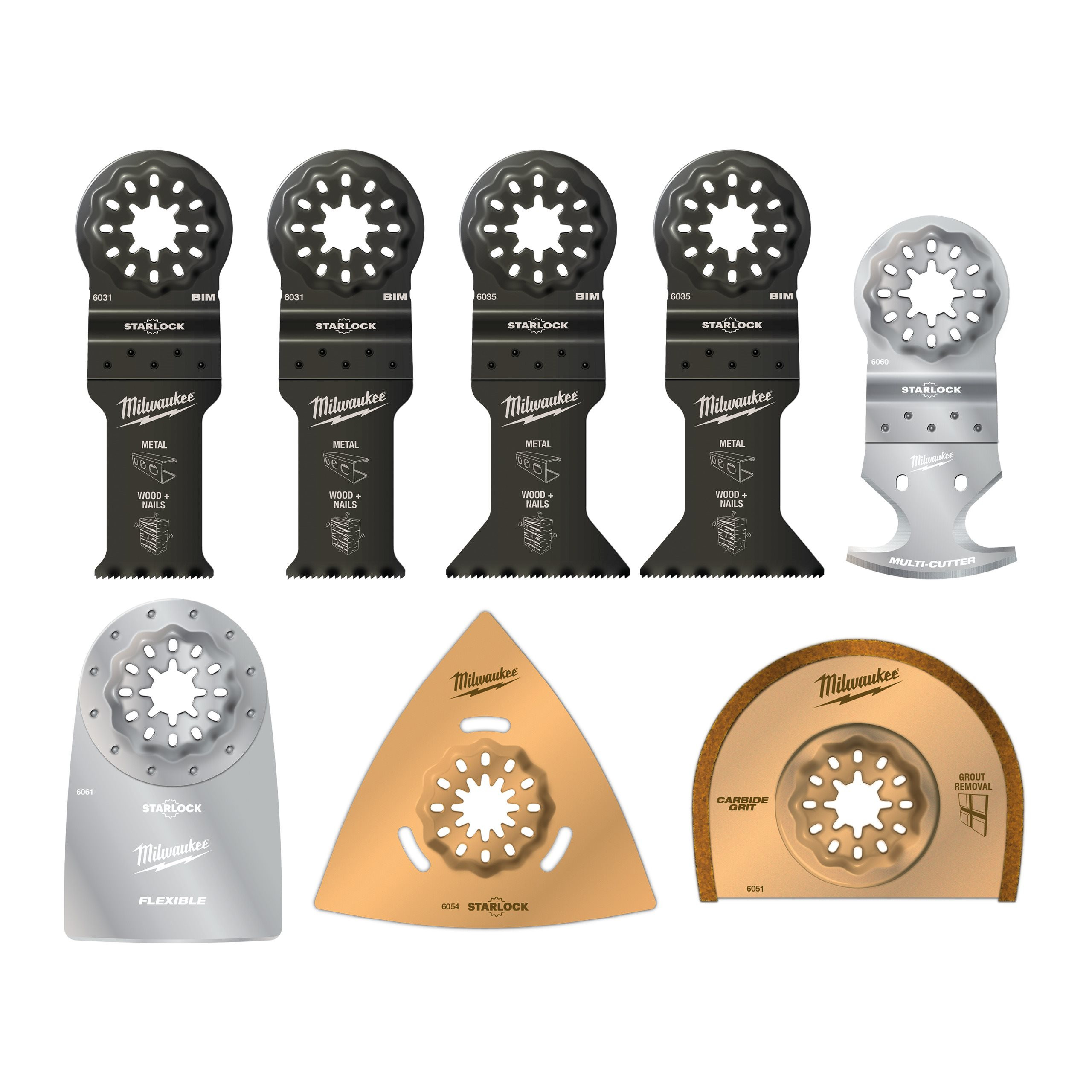 COFFRETS DE LAMES DE MULTI-TOOLS RENOVATION 8PC SET - 8PC MILWAUKEE