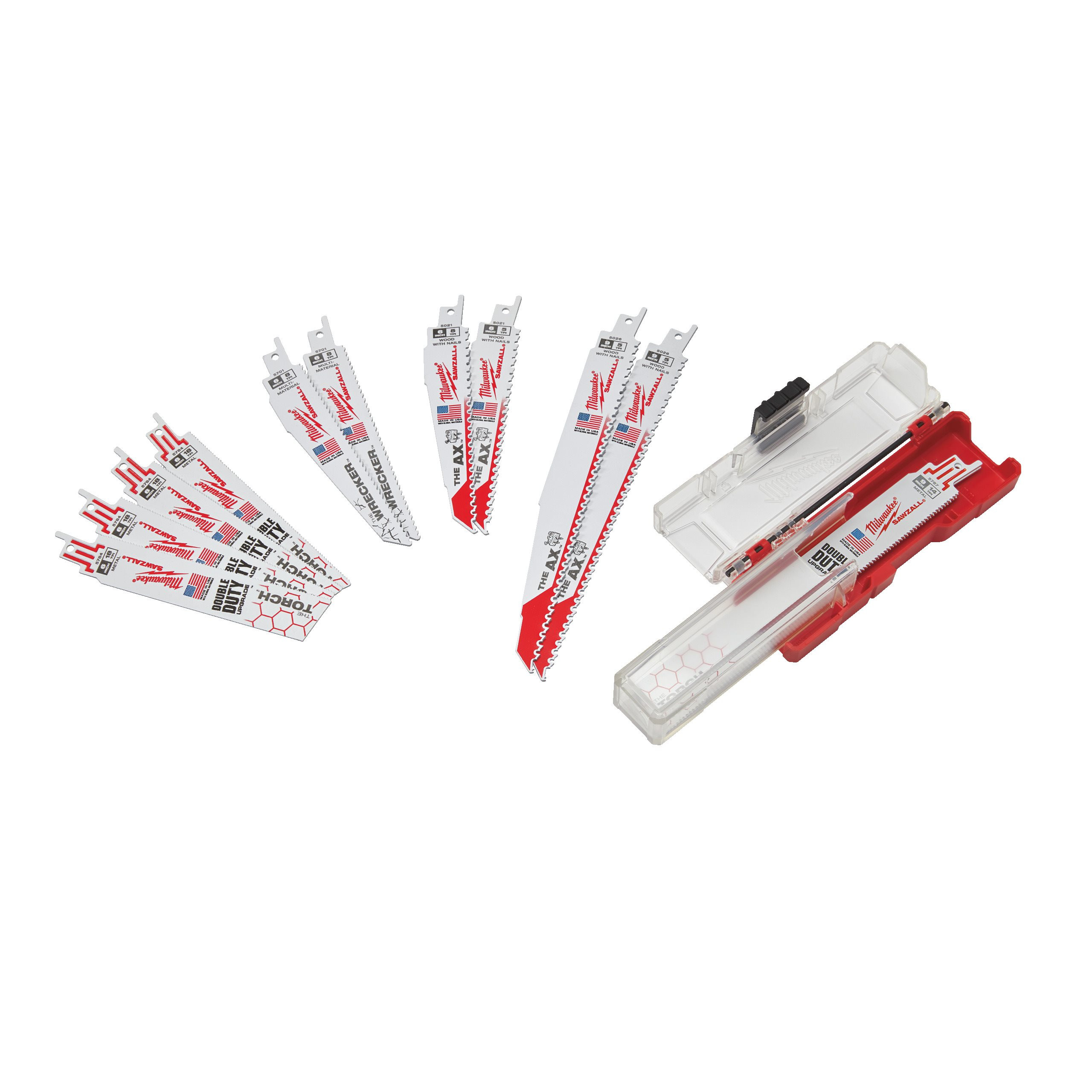 COFFRETS LAMES DE SCIES SABRES SAWZALL™ SAWZALL BLADE SET - 12PC MILWAUKEE