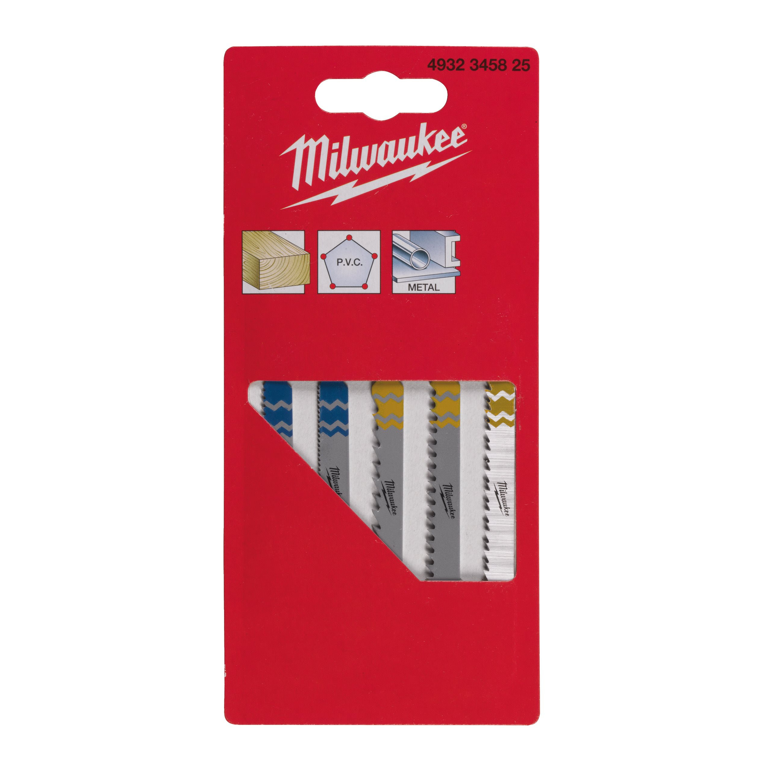 SET DE LAMES DE SCIE SAUTEUSE - RÉCEPTION DE T-SHANK SET - 5 PCS MILWAUKEE