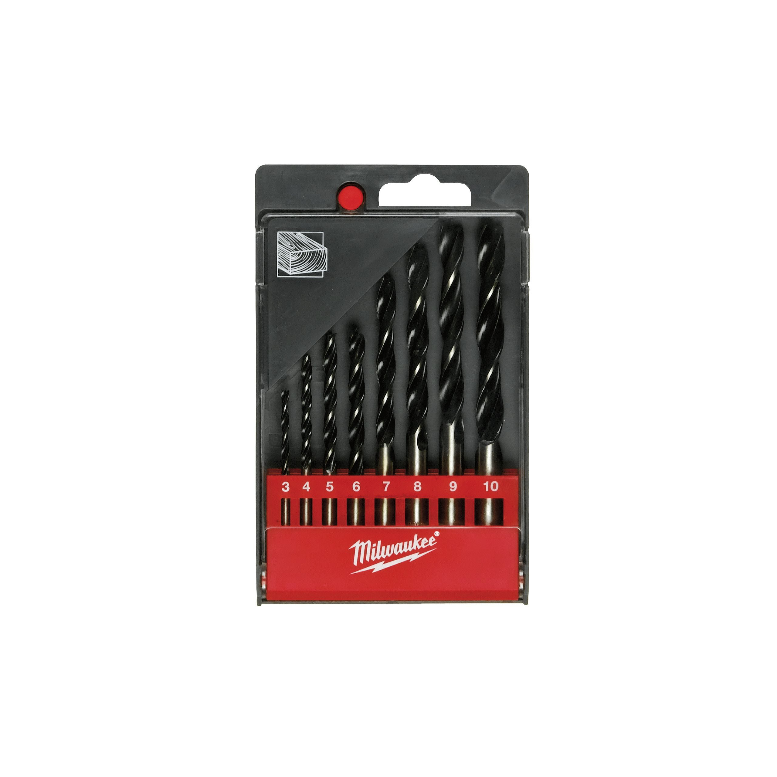 BRAD POINT DRILLS / DIN 7487 E / SETS BP SET - 8 PCS MILWAUKEE