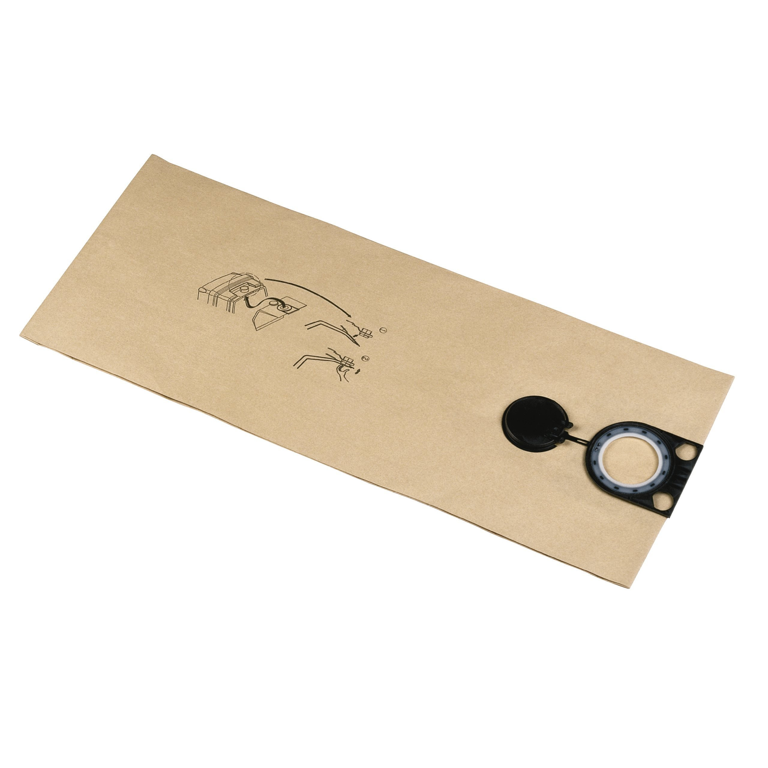 FILTER BAGS PAPER, 50 L - 5 PCS MILWAUKEE