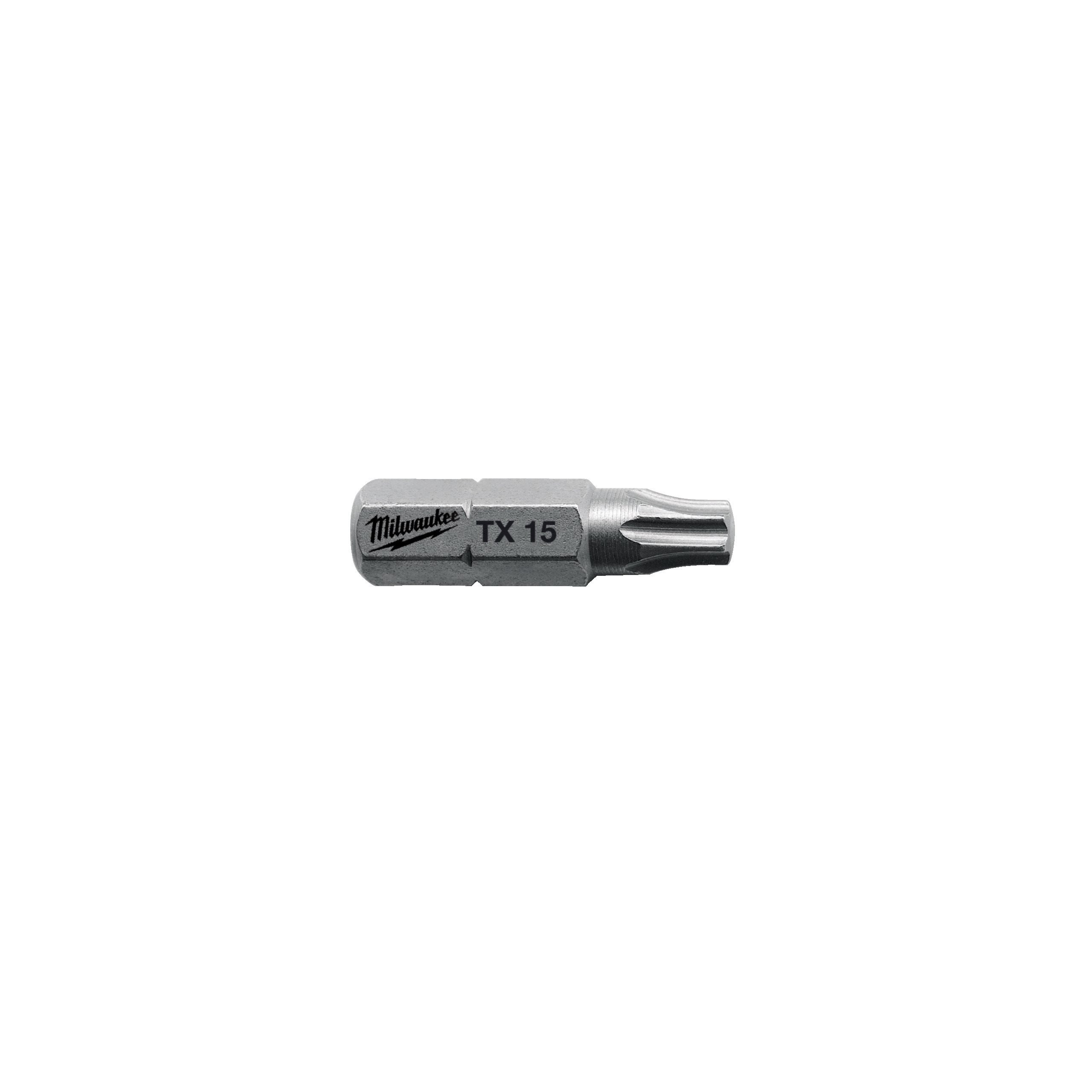 EMBOUTS DE VISSAGE TX 15 X 25 MM - 25 PCS MILWAUKEE